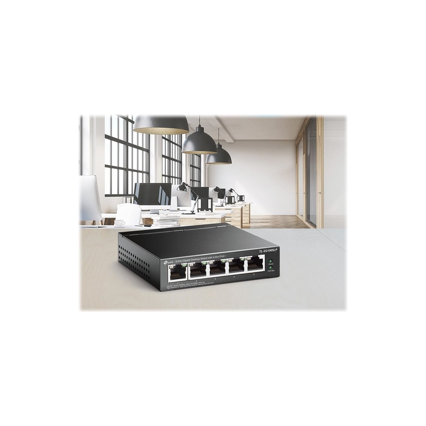Tp-Link SG1005LP Switch 5x1Gb (4xPoE+)