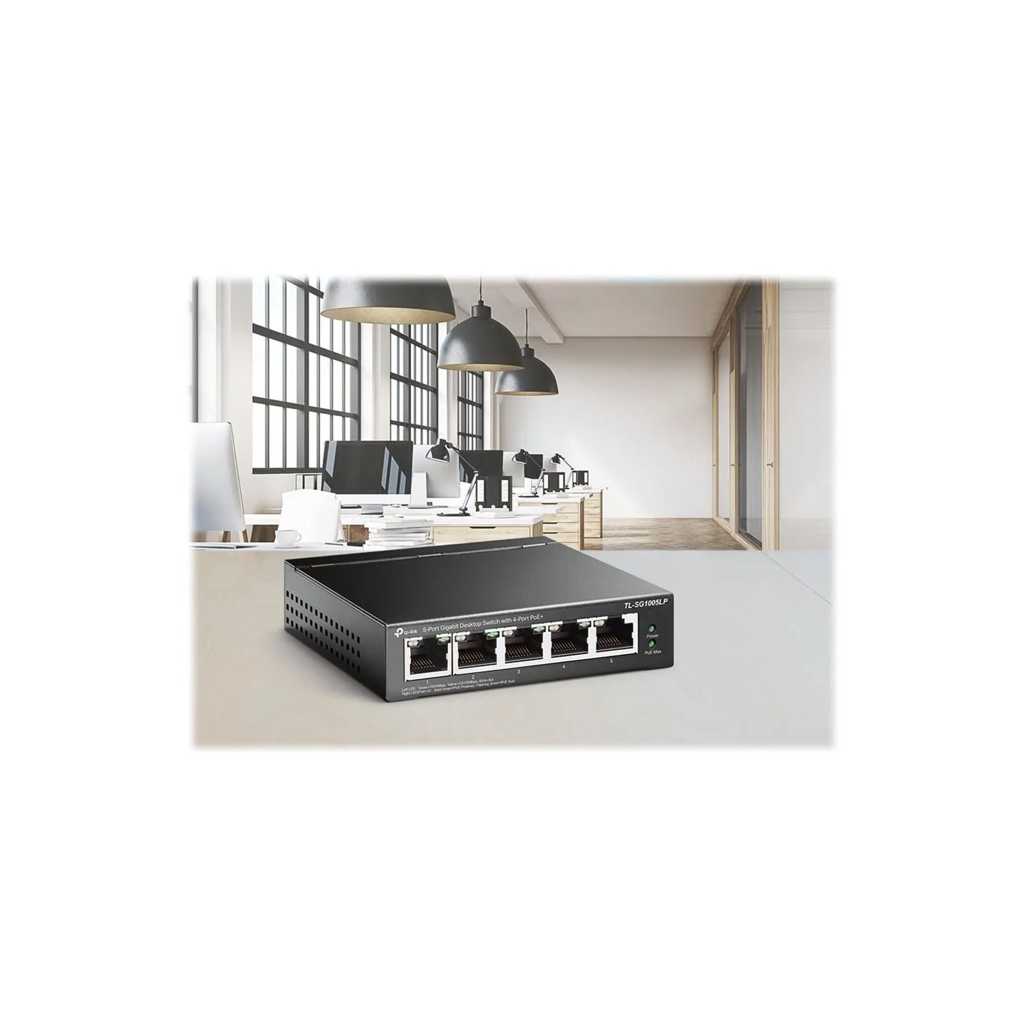 Tp-Link SG1005LP Switch 5x1Gb (4xPoE+)