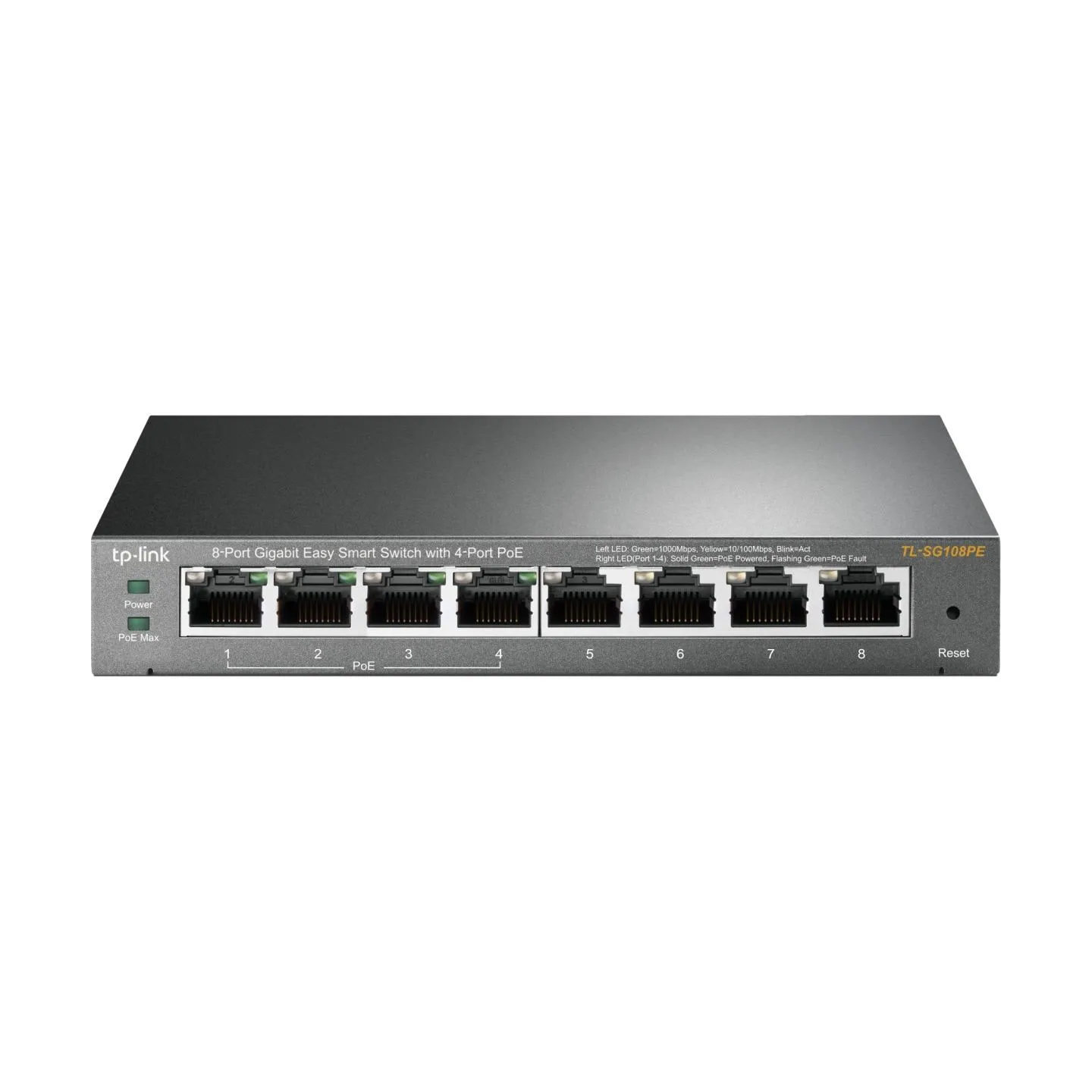 Tp-Link TL-SG108PE Switch Smart 8xGE (4xPoE)