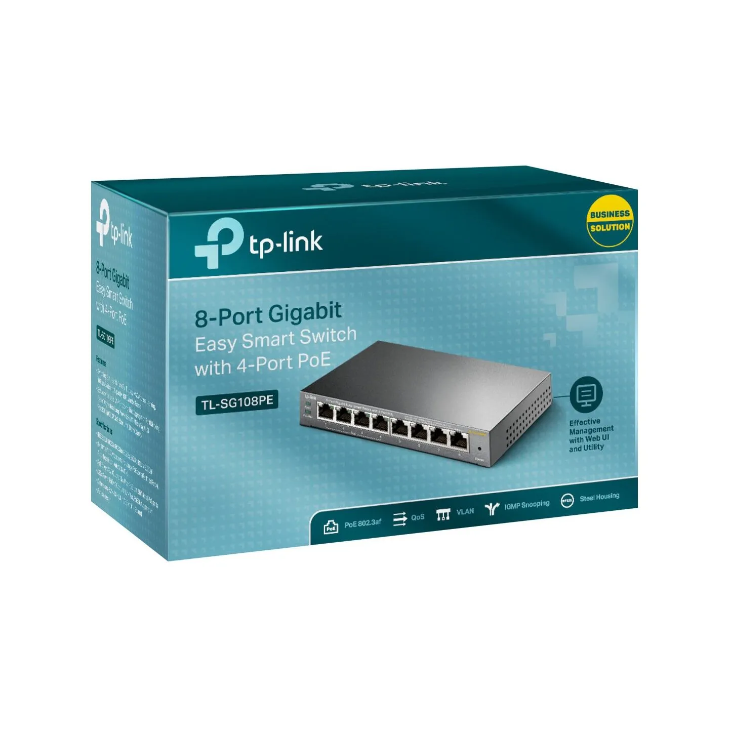 Tp-Link TL-SG108PE Switch Smart 8xGE (4xPoE)