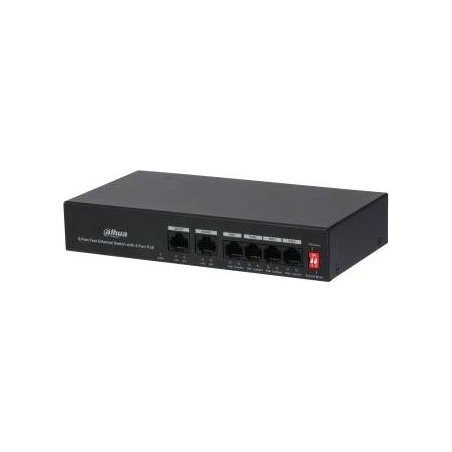 Dahua Switch|DAHUA|PFS3006-4ET-36|PoE ports 4|36 Watts|DH-PFS3006-4ET-36