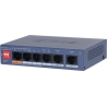 Dahua Switch|DAHUA|DH-CS4006-4ET2GT-60|Switch layer L2|2xRJ-45 ports|RJ-45 Ports Type Fast Ethernet (10/100)|4xGigabit Ethernet 