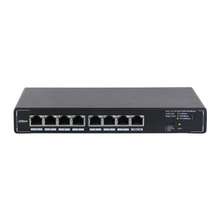 Dahua Switch|DAHUA|DH-SMG1008|Switch type Unmanaged|8x2.5G Ethernet (copper) ports quantity|SMG1008