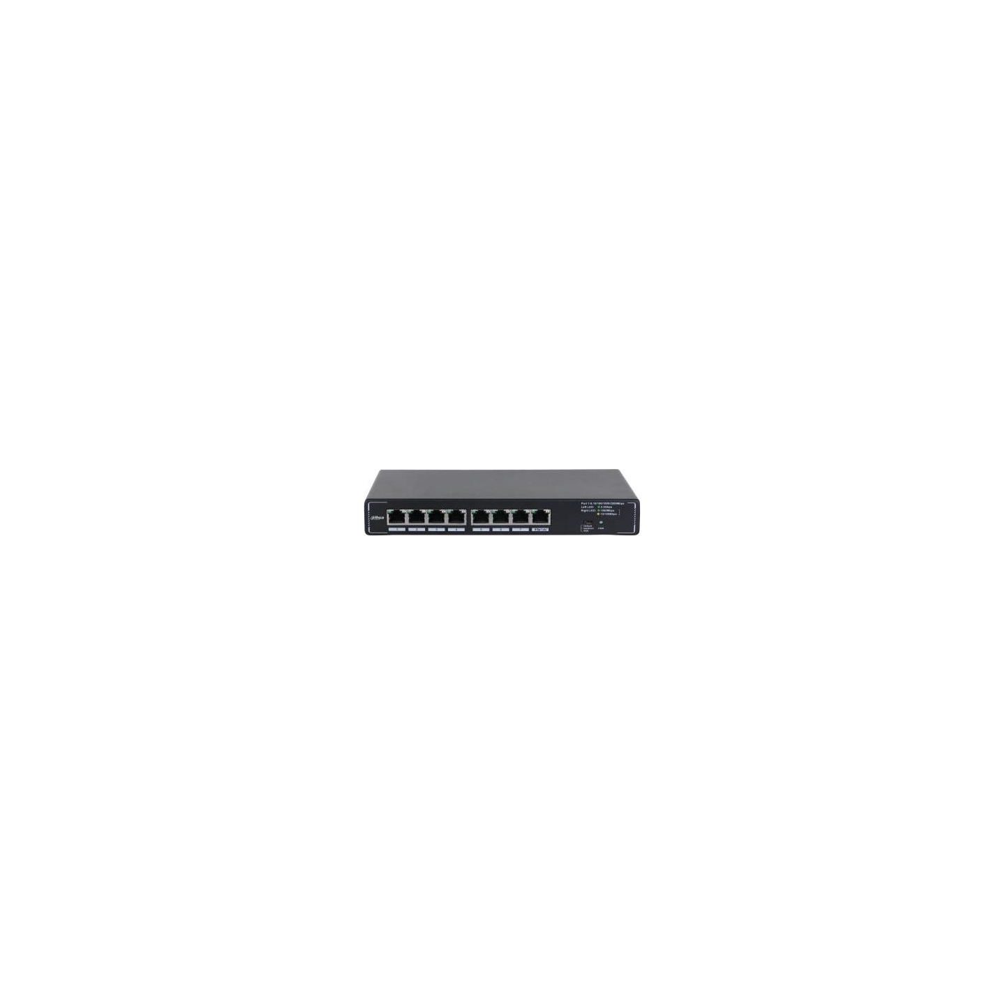 Dahua Switch|DAHUA|DH-SMG1008|Switch type Unmanaged|8x2.5G Ethernet (copper) ports quantity|SMG1008