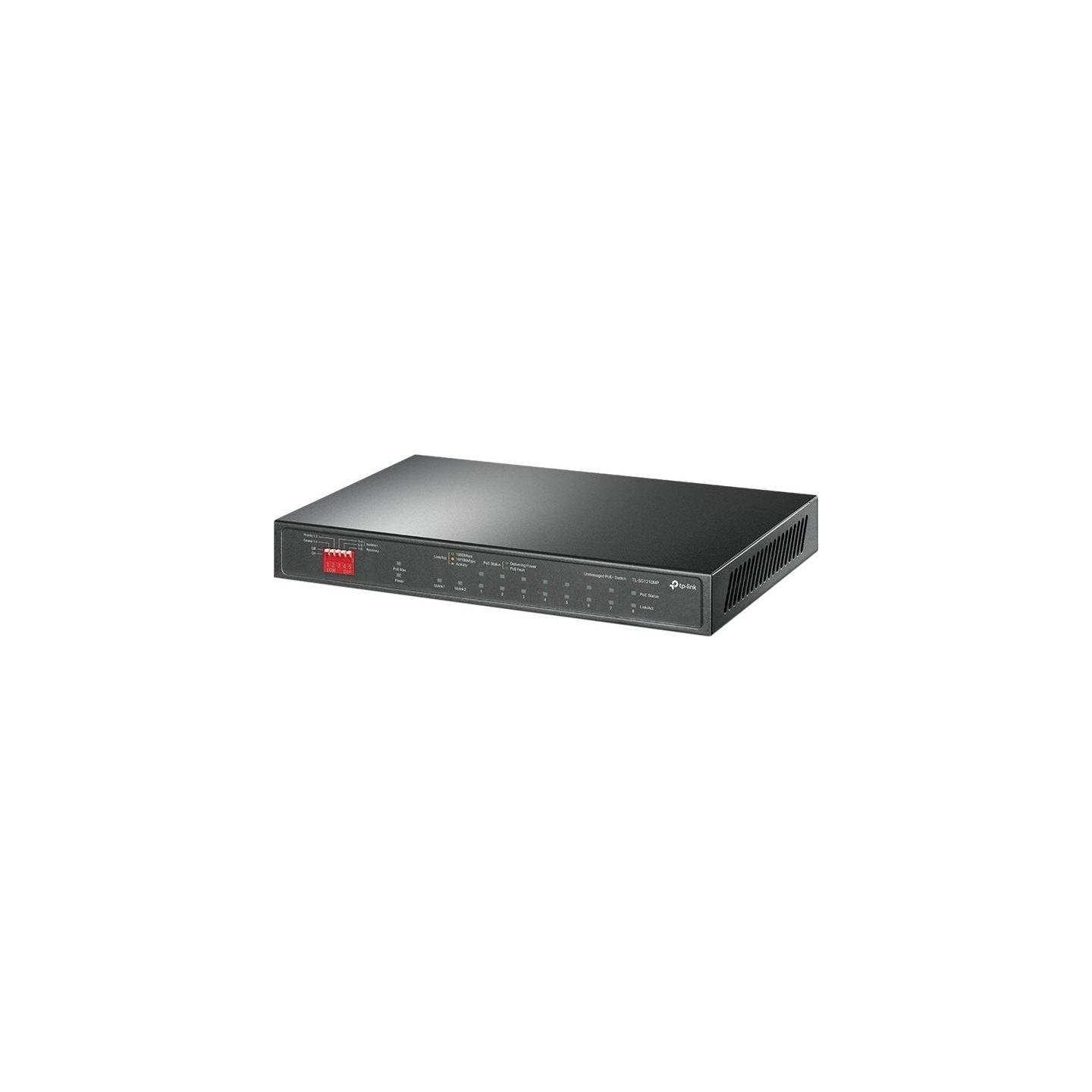 Tp-Link | 10-Port Gigabit Easy Smart Switch with 8-Port PoE+ | TL-SG1210MP | Unmanaged | Desktop | Power supply type External | 