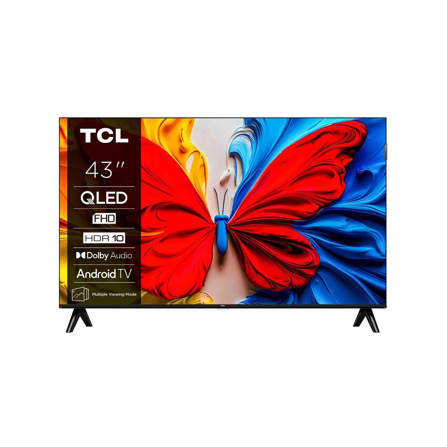 TCL TV Set|TCL|43 "|Full HD|1920 x 1080 pixels|Flat|16:9|QLED|43V5C