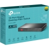 Tp-Link | 10-Port Gigabit Easy Smart Switch with 8-Port PoE+ | TL-SG1210MP | Unmanaged | Desktop | Power supply type External | 