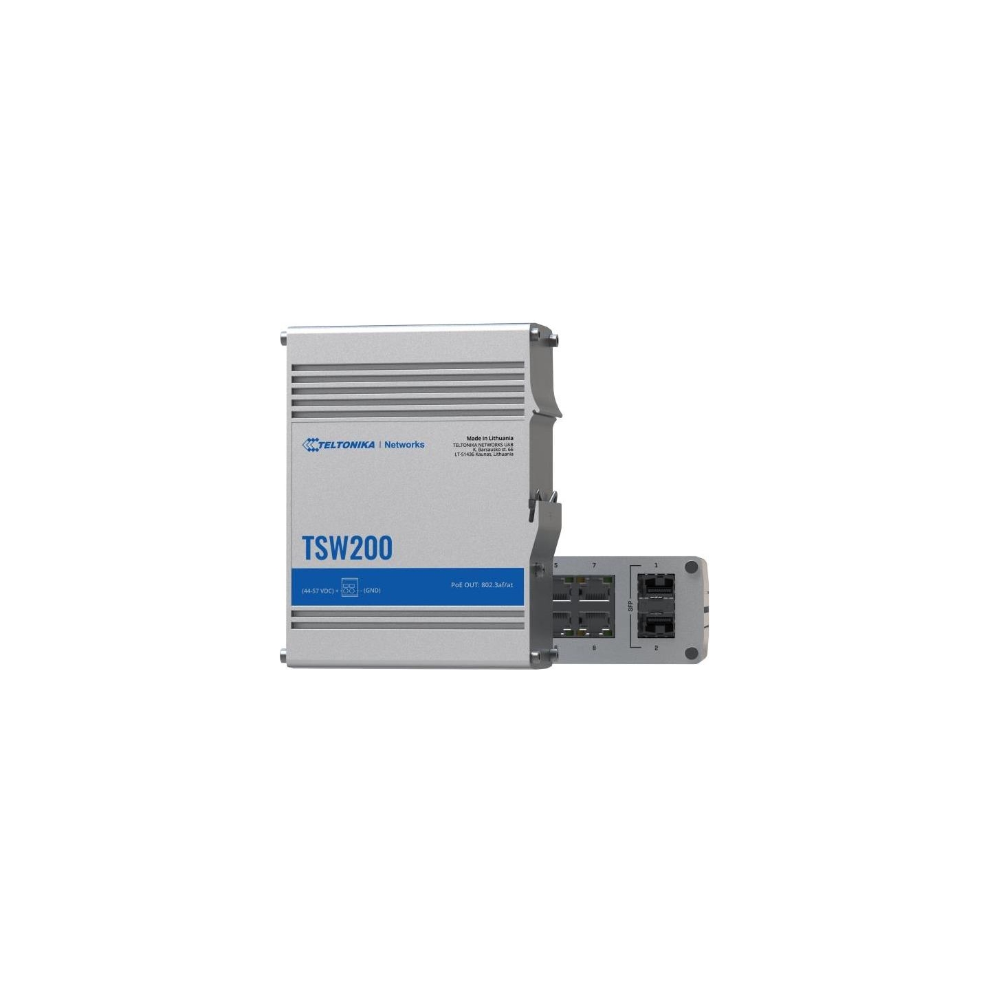 Teltonika Switch|TELTONIKA|TSW2000000B0|PoE ports 8|240 Watts|TSW200