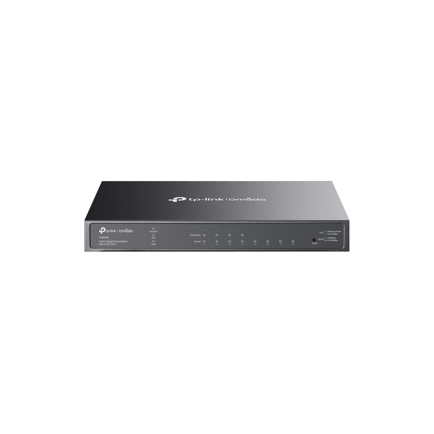 Tp-Link Switch|TP-LINK|Omada|TL-SG2008P|Type L2+|Desktop/pedestal|8x10Base-T / 100Base-TX / 1000Base-T|PoE+ ports 4|62 Watts|TL-