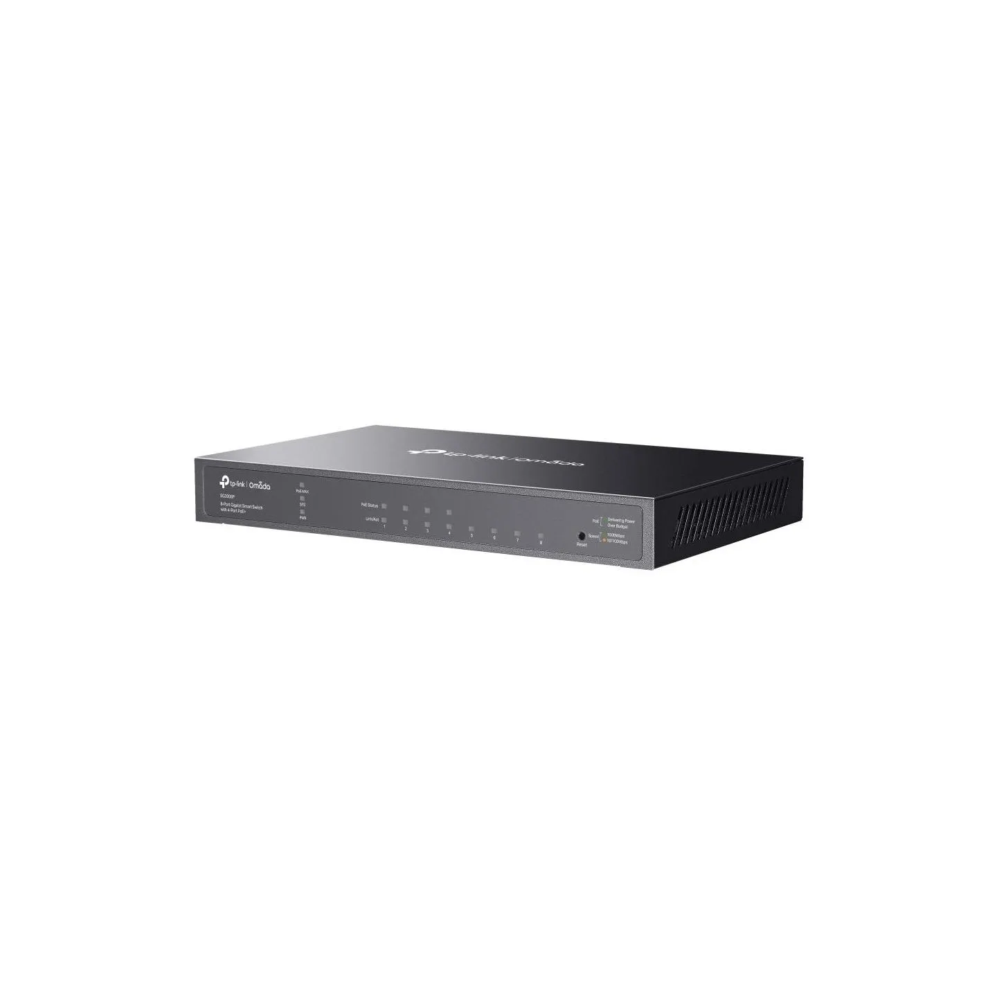 Tp-Link Switch|TP-LINK|Omada|TL-SG2008P|Type L2+|Desktop/pedestal|8x10Base-T / 100Base-TX / 1000Base-T|PoE+ ports 4|62 Watts|TL-