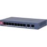 Dahua Switch|DAHUA|DH-CS4010-8ET2GT-60|Switch layer L2|8xRJ-45 ports|RJ-45 Ports Type Fast Ethernet (10/100)|2xGigabit Ethernet 