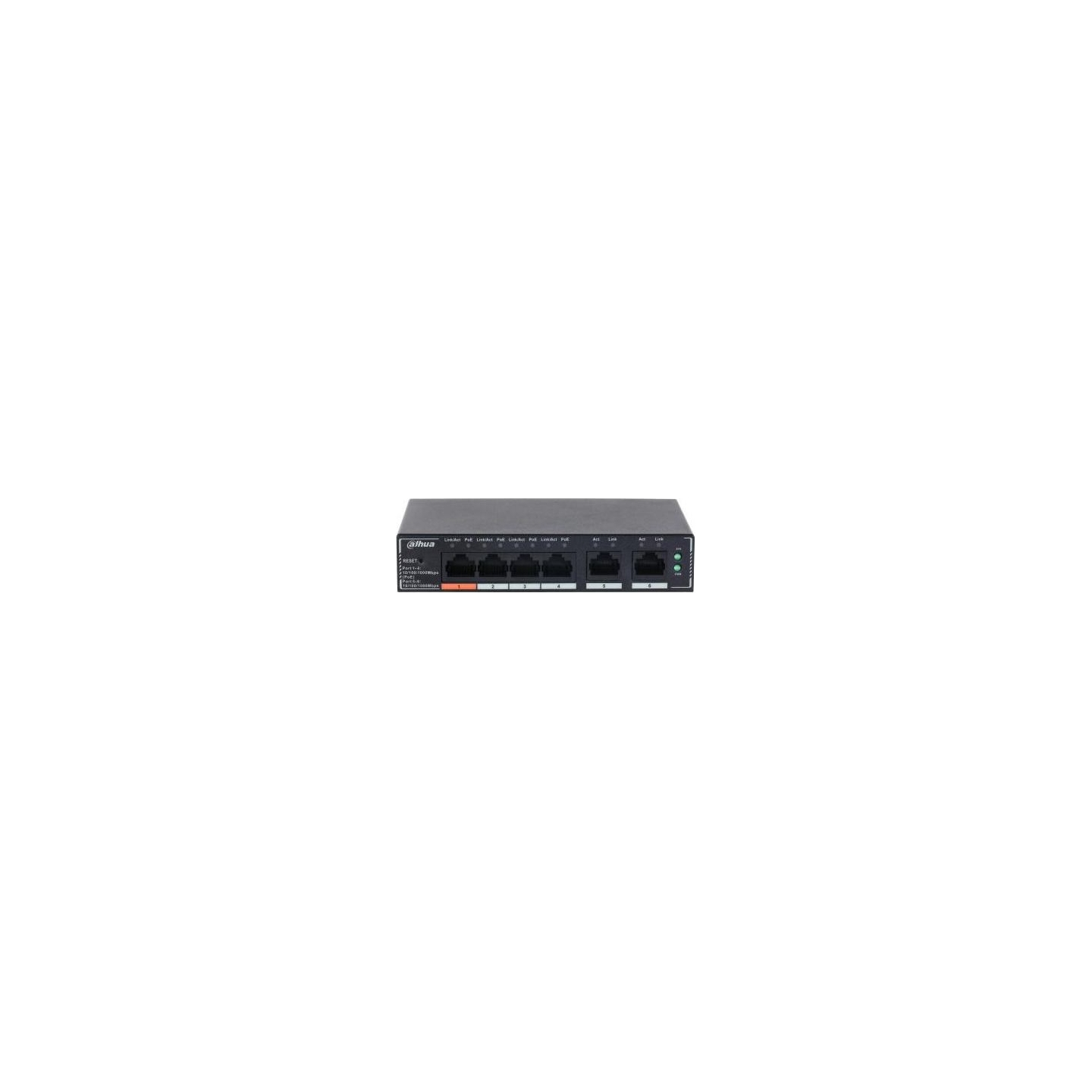 Dahua Switch|DAHUA|DH-SG4006P|Switch layer L2|6xRJ-45 ports|RJ-45 Ports Type Gigabit Ethernet (10/100/1000)|4xPower over Etherne