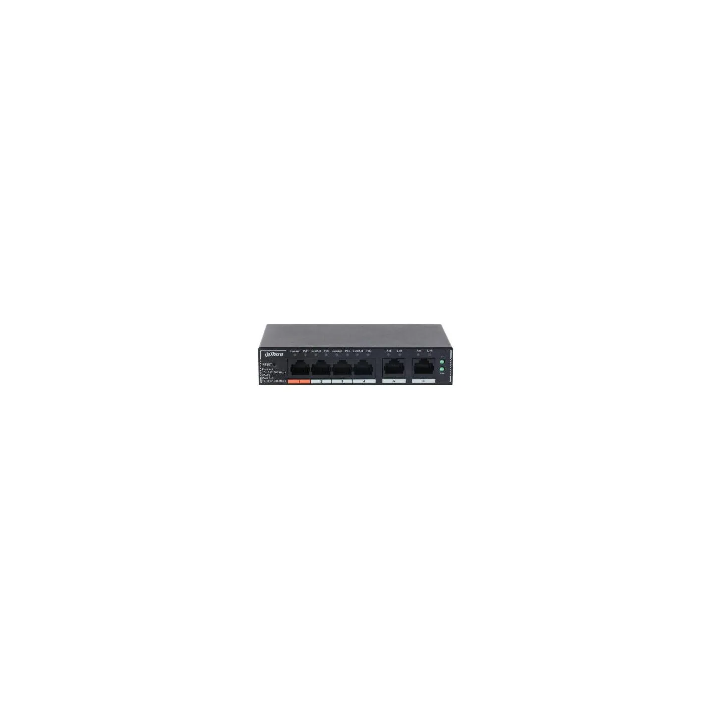 Dahua Switch|DAHUA|DH-SG4006P|Switch layer L2|6xRJ-45 ports|RJ-45 Ports Type Gigabit Ethernet (10/100/1000)|4xPower over Etherne