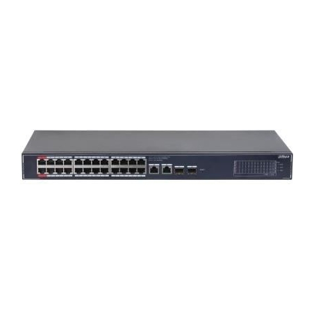Dahua Switch|DAHUA|DH-SG4028LP|26xGigabit Ethernet (copper) ports quantity|2xSFP module slots quantity|4xPower over Ethernet (Po