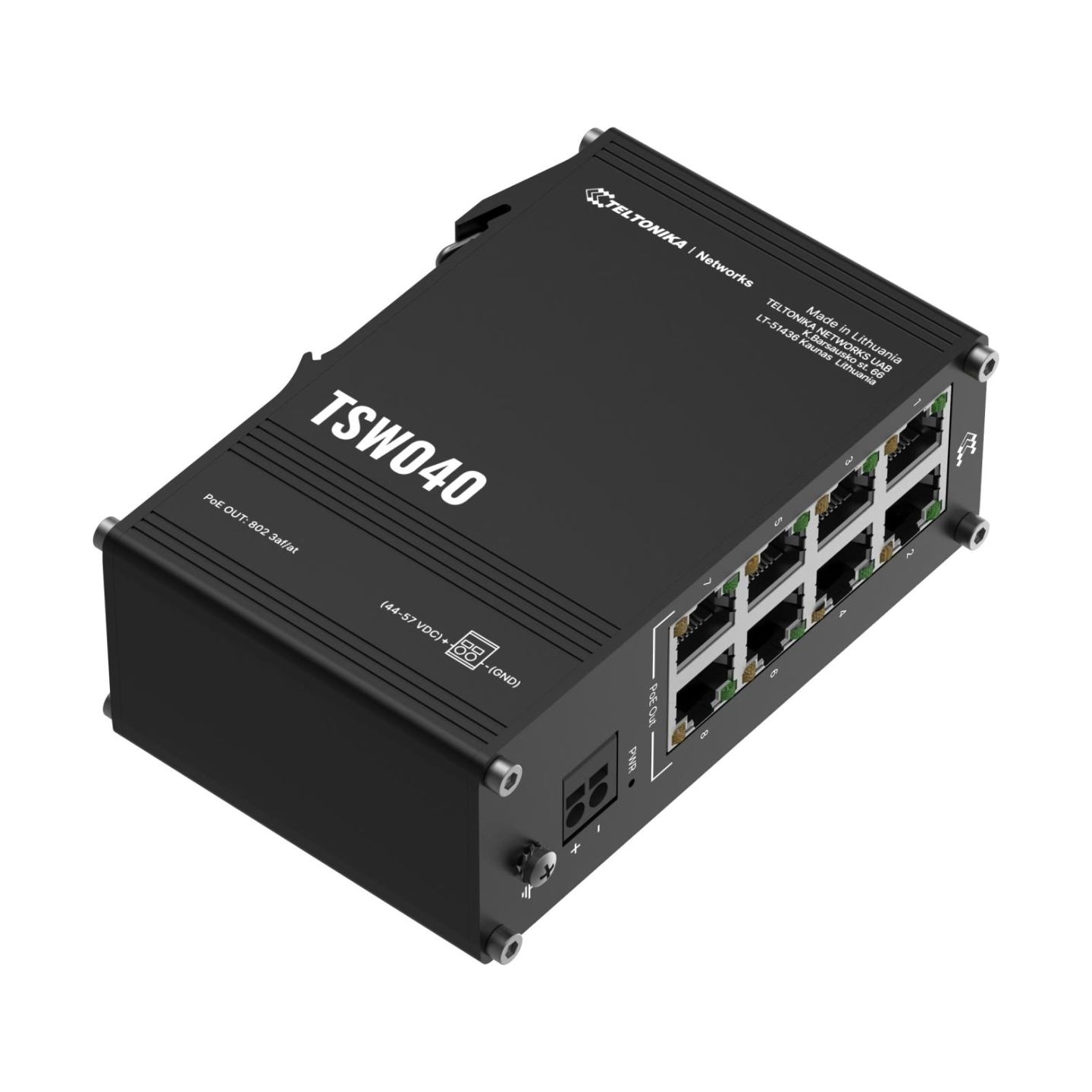 Teltonika Switch|TELTONIKA|TSW040000000|PoE+ ports 8|240 Watts|TSW040