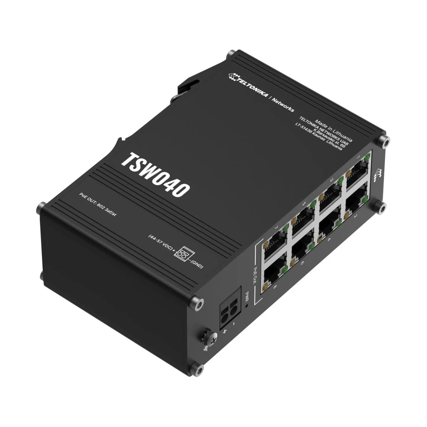 Teltonika Switch|TELTONIKA|TSW040000000|PoE+ ports 8|240 Watts|TSW040