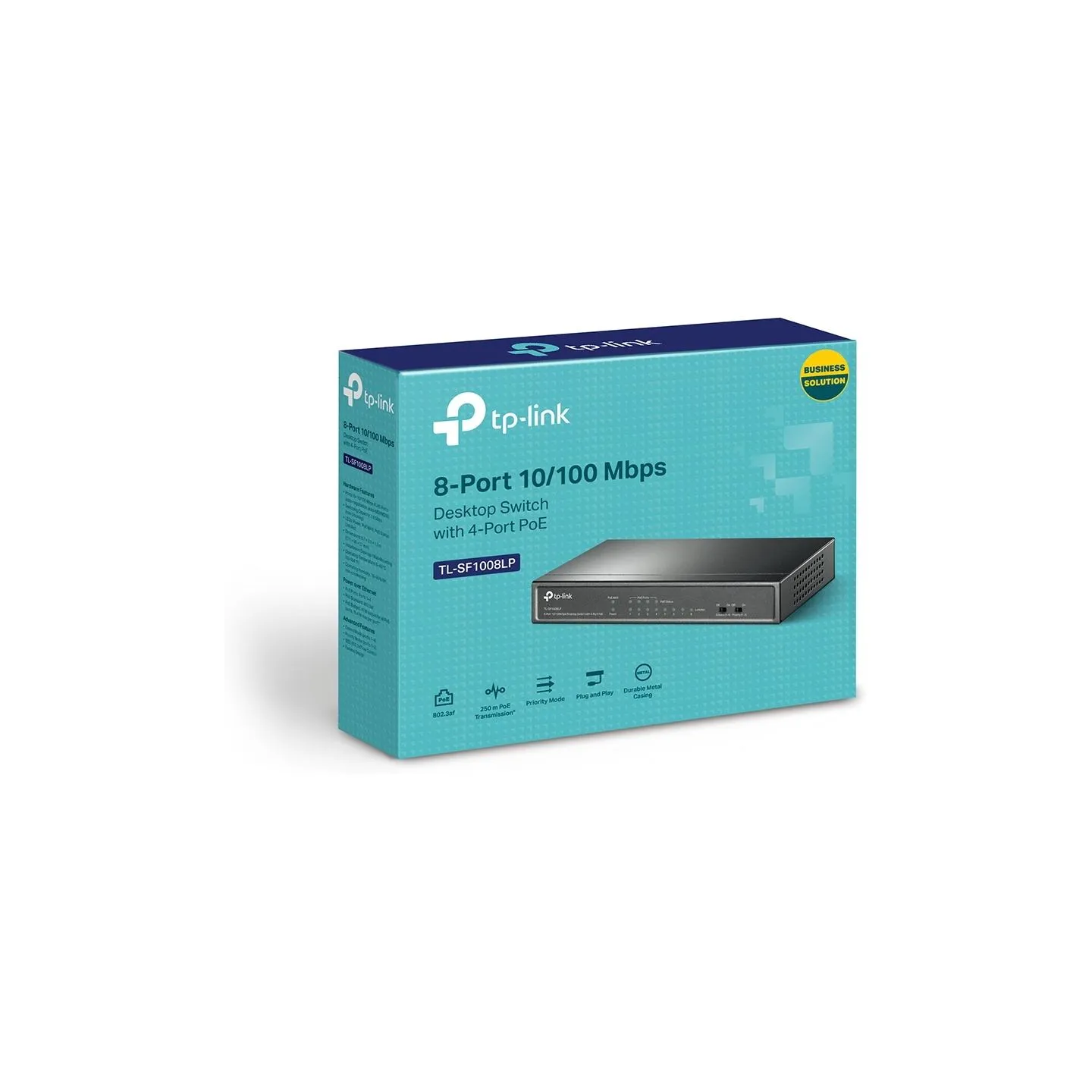 Tp-Link | Switch | TL-SF1008LP | Unmanaged | Desktop | 10/100 Mbps (RJ-45) ports quantity 8 | Power over Ethernet (PoE) ports qu