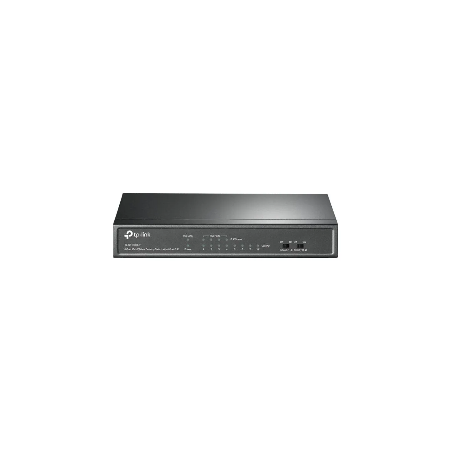 Tp-Link Switch|TP-LINK|Desktop/pedestal|8x10Base-T / 100Base-TX|PoE ports 4|TL-SF1008LP