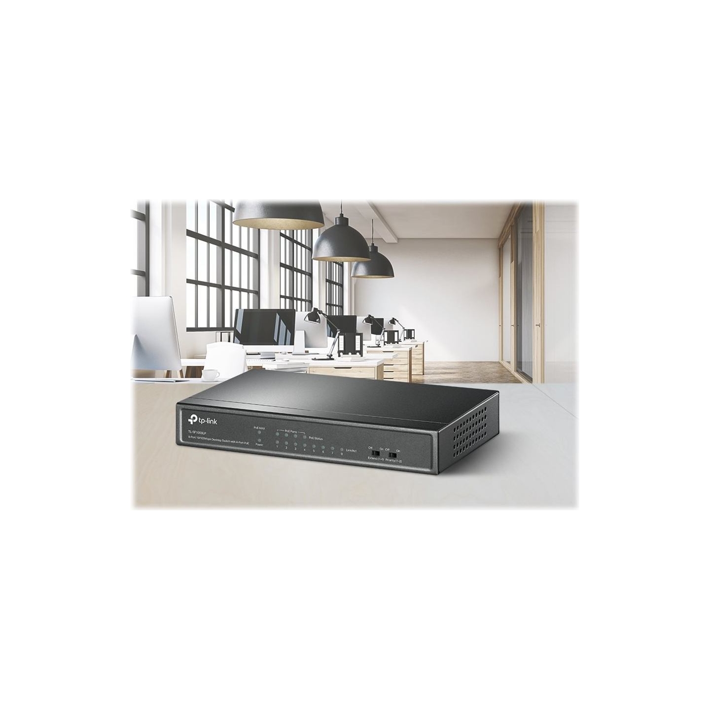 Tp-Link | Switch | TL-SF1008LP | Unmanaged | Desktop | 10/100 Mbps (RJ-45) ports quantity 8 | Power over Ethernet (PoE) ports qu