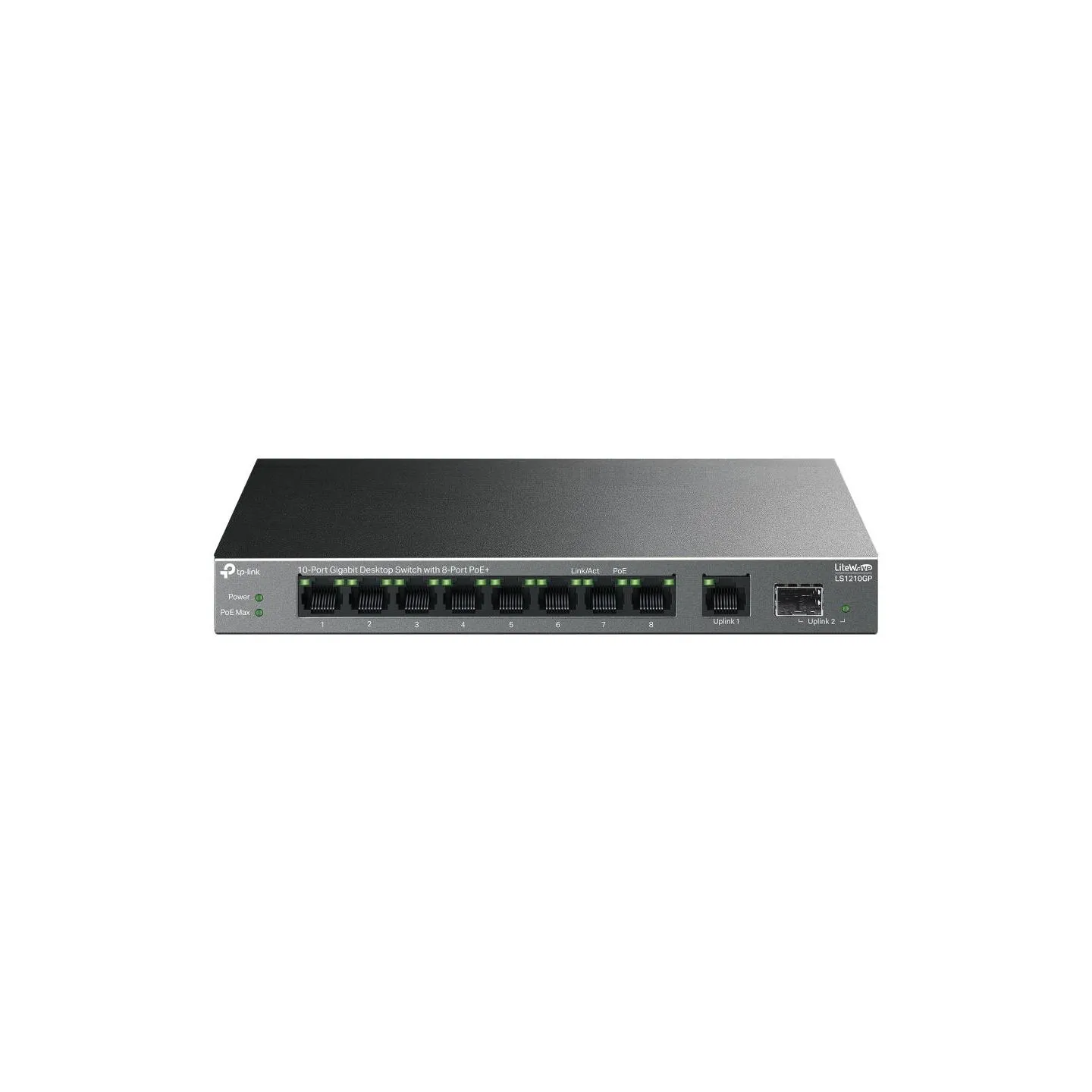 Tp-Link Switch|TP-LINK|LS1210GP|PoE+ ports 8|LS1210GP