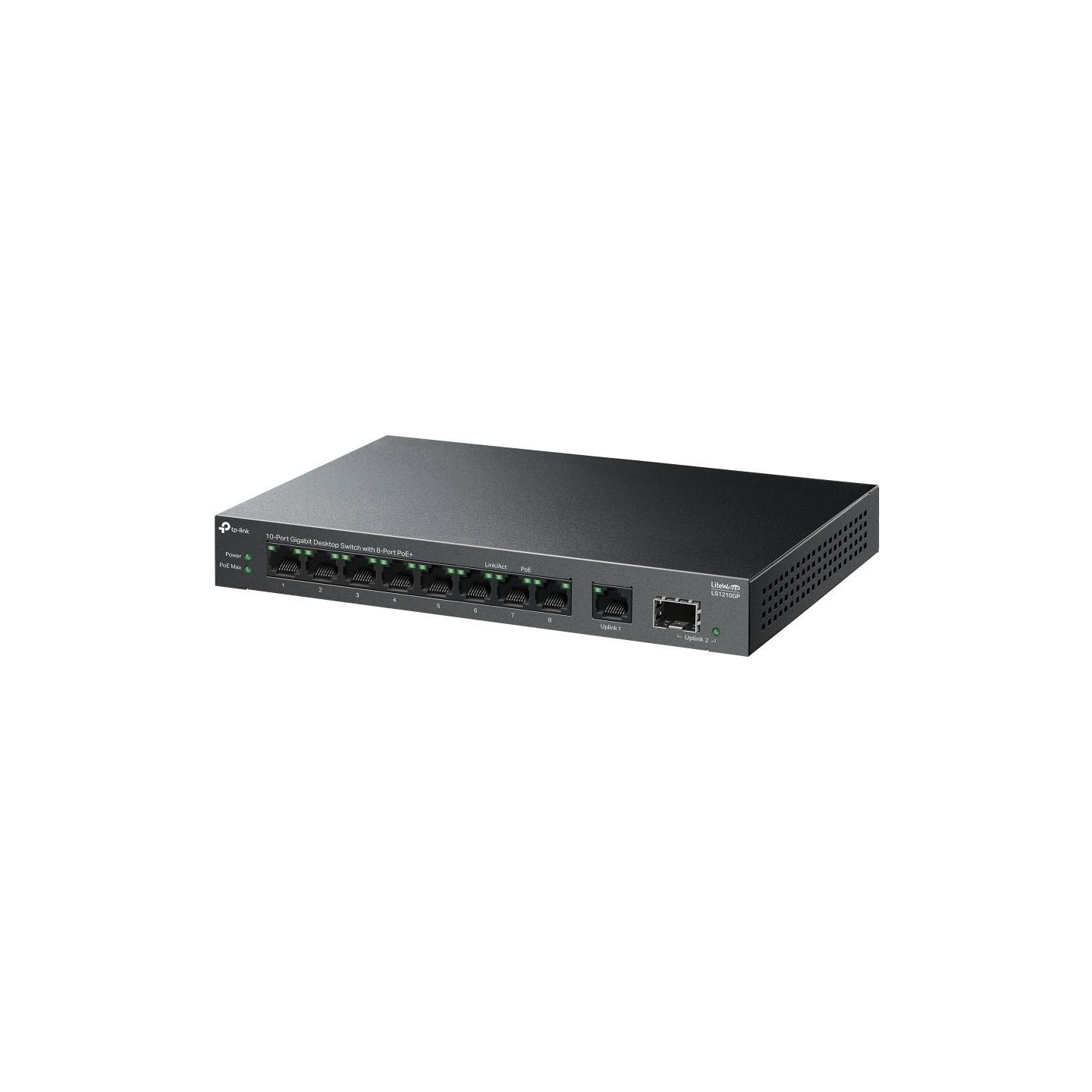 Tp-Link Switch|TP-LINK|LS1210GP|PoE+ ports 8|LS1210GP