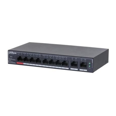 Dahua Switch|DAHUA|DH-SG4010P|Switch layer L2|10xRJ-45 ports|RJ-45 Ports Type Gigabit Ethernet (10/100/1000)|8xPower over Ethern