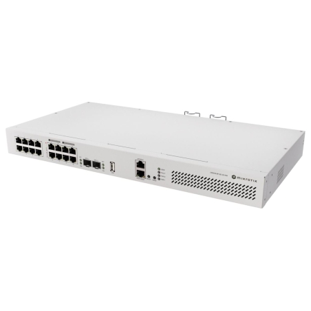 Mikrotik | Cloud Router Switch with RouterOS L5, racmount case | CRS418-8P-8G-2S+RM