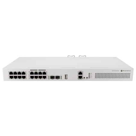 Mikrotik | Cloud Router Switch with RouterOS L5, racmount case | CRS418-8P-8G-2S+RM