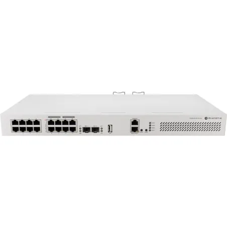 Mikrotik | Cloud Router Switch with RouterOS L5, racmount case | CRS418-8P-8G-2S+RM
