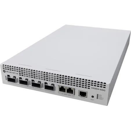 Mikrotik Switch|MIKROTIK|CRS804 DDQ|2xRJ-45 ports|4xQSFP56 ports quantity|CRS804-4DDQ-HRM