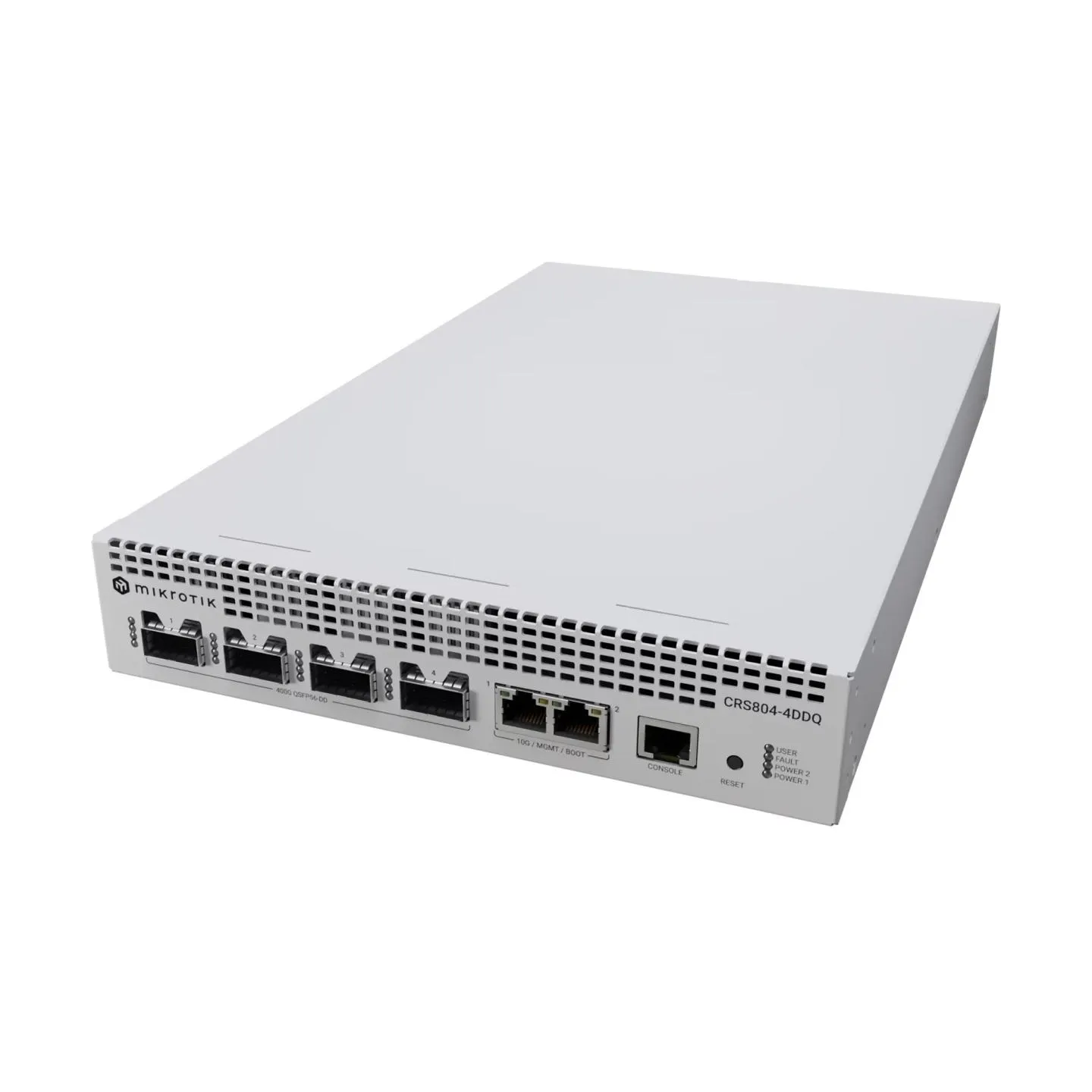 Mikrotik Switch|MIKROTIK|CRS804 DDQ|2xRJ-45 ports|4xQSFP56 ports quantity|CRS804-4DDQ-HRM