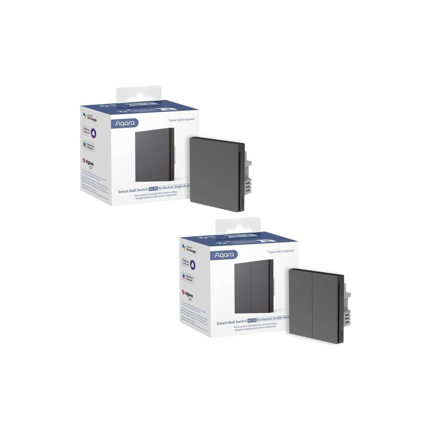 Aqara SMART HOME WIRED SWITCH SINGLE/WS-EUK01 GREY AQARA