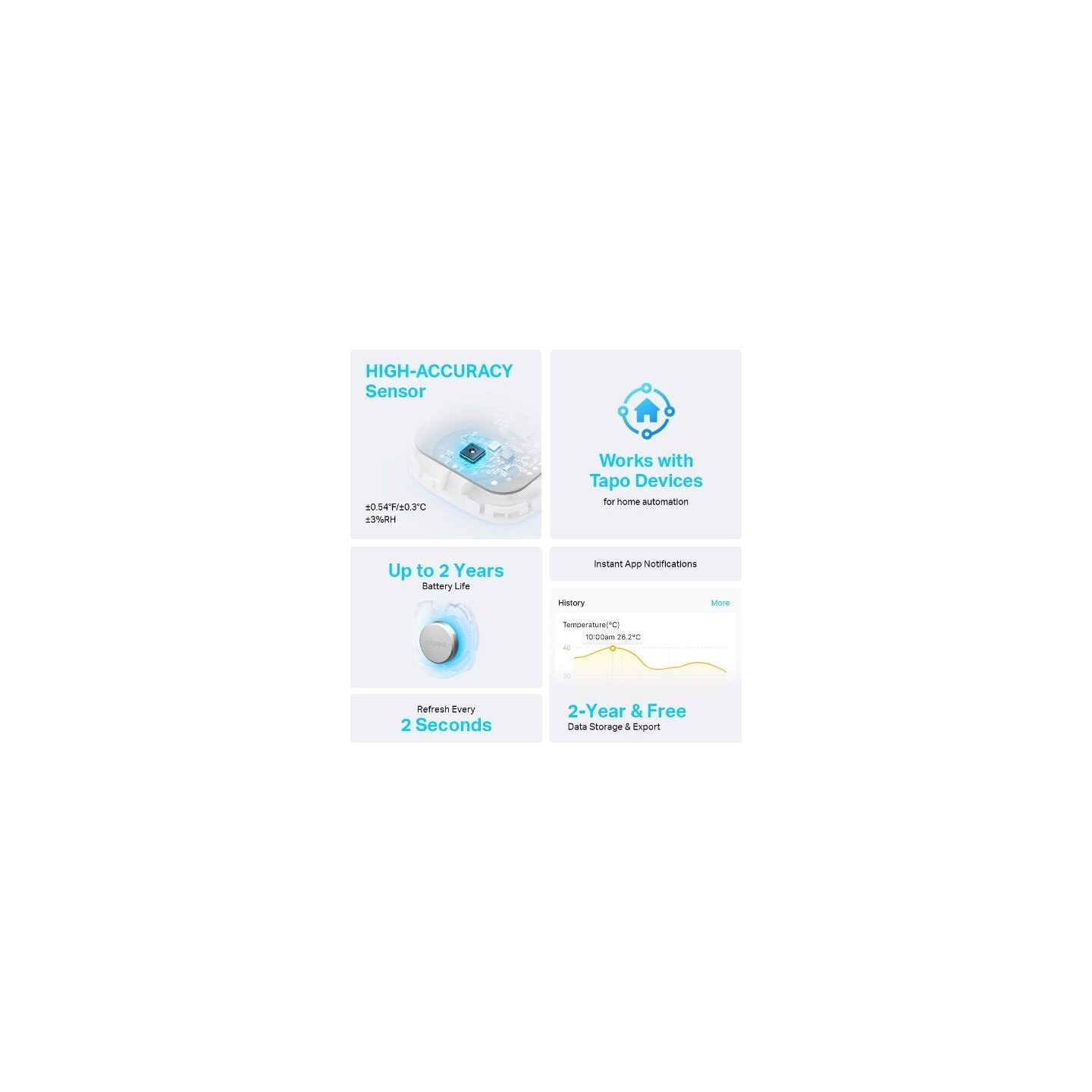 Tp-Link SMART HOME TEMPERATURE&HUMIDIT/SENSOR TAPO T310 TP-LINK
