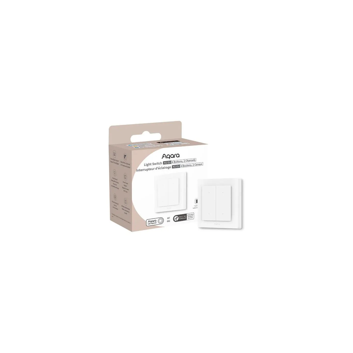 Aqara SMART HOME LIGHT SWITCH H2/WS-K08D AQARA
