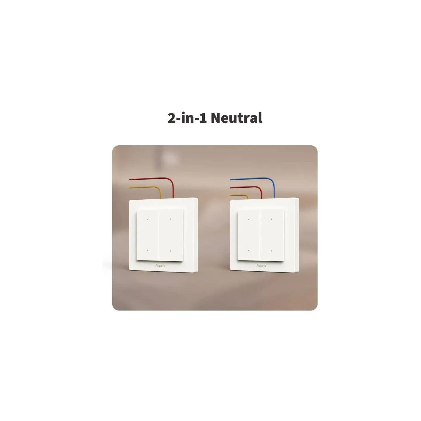 Aqara SMART HOME LIGHT SWITCH H2/WS-K08D AQARA