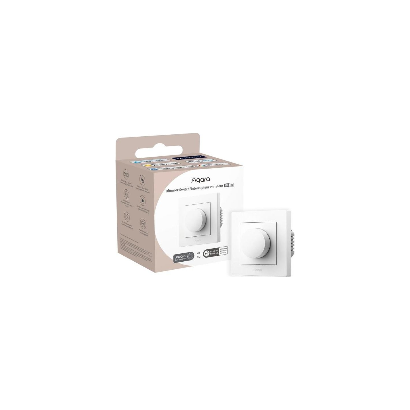 Aqara SMART HOME DIMMER SWITCH H2/WHITE KD-R01D-W AQARA
