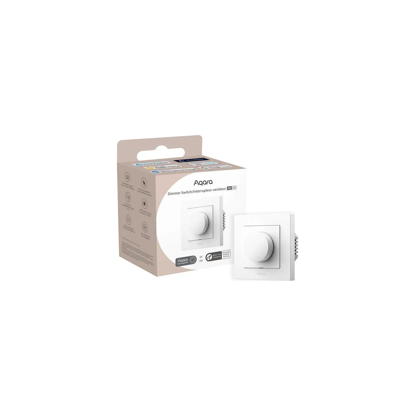Aqara SMART HOME DIMMER SWITCH H2/WHITE KD-R01D-W AQARA