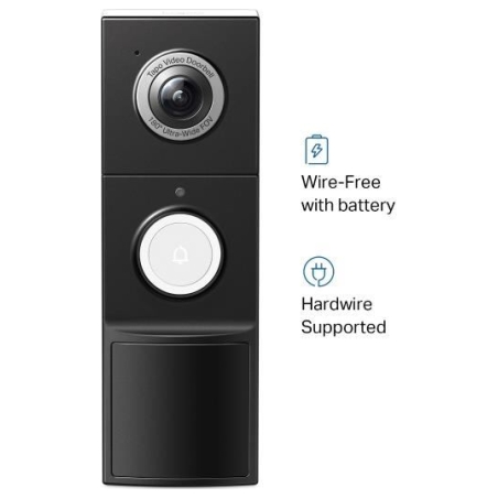 Tp-Link | Video Doorbell Camera | Tapo D235 | 5 MP | 1.18mm/F1.8 | IP66 | H.264 | Micro SD, Max. 512