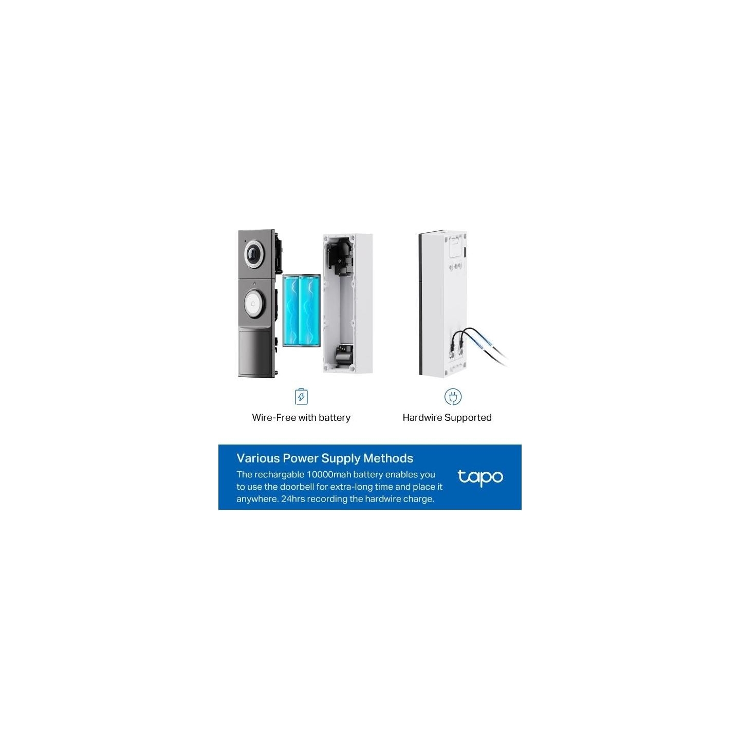 Tp-Link | Video Doorbell Camera | Tapo D235 | 5 MP | 1.18mm/F1.8 | IP66 | H.264 | Micro SD, Max. 512