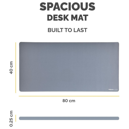 Fellowes Desk Mat | Breyta | 800 x 400 x 2.5 mm | Marine