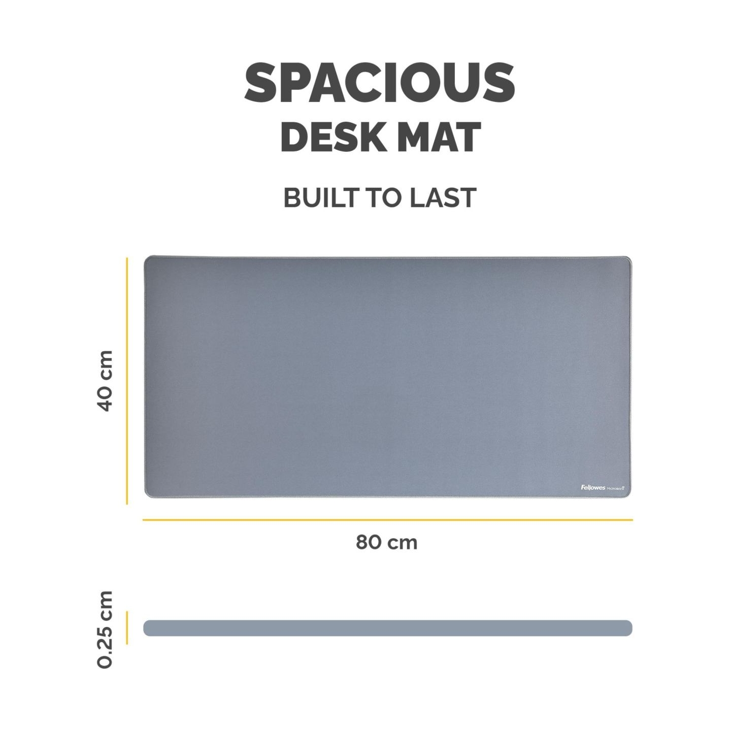 Fellowes Desk Mat | Breyta | 800 x 400 x 2.5 mm | Marine