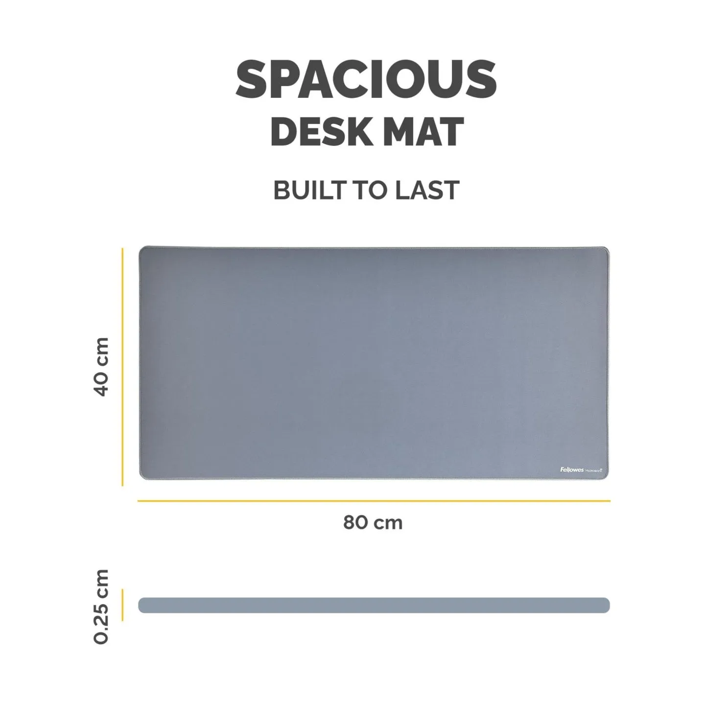 Fellowes Desk Mat | Breyta | 800 x 400 x 2.5 mm | Marine