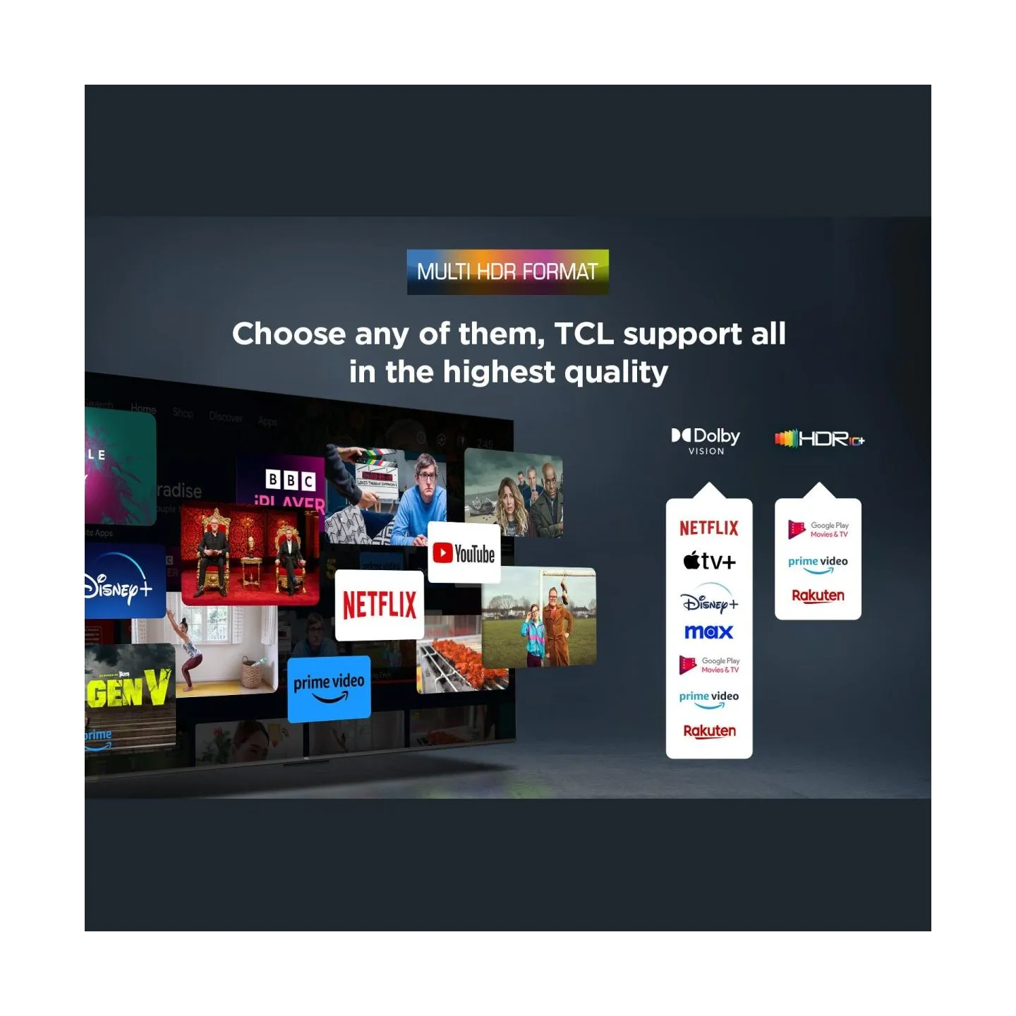 TCL LED 4K TV | 55V6C | 55 | Smart TV | Google TV | Black
