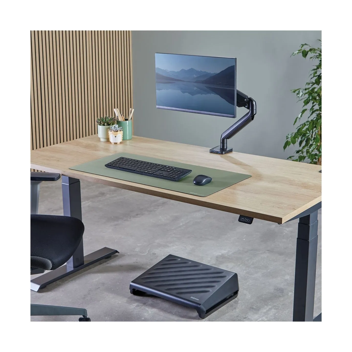 Fellowes Desk Mat | Breyta | 800 x 400 x 2.5 mm | Sage