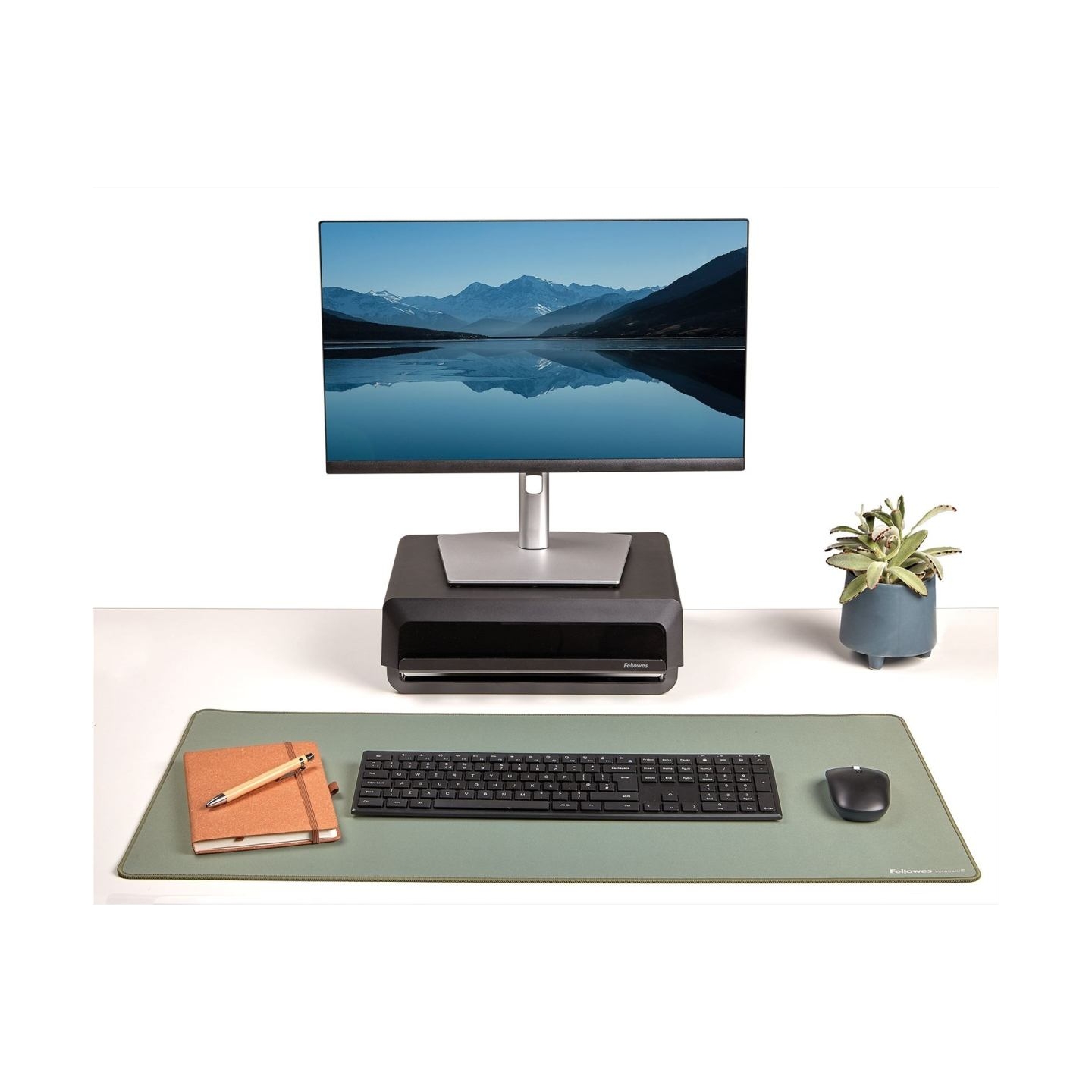 Fellowes Desk Mat | Breyta | 800 x 400 x 2.5 mm | Sage
