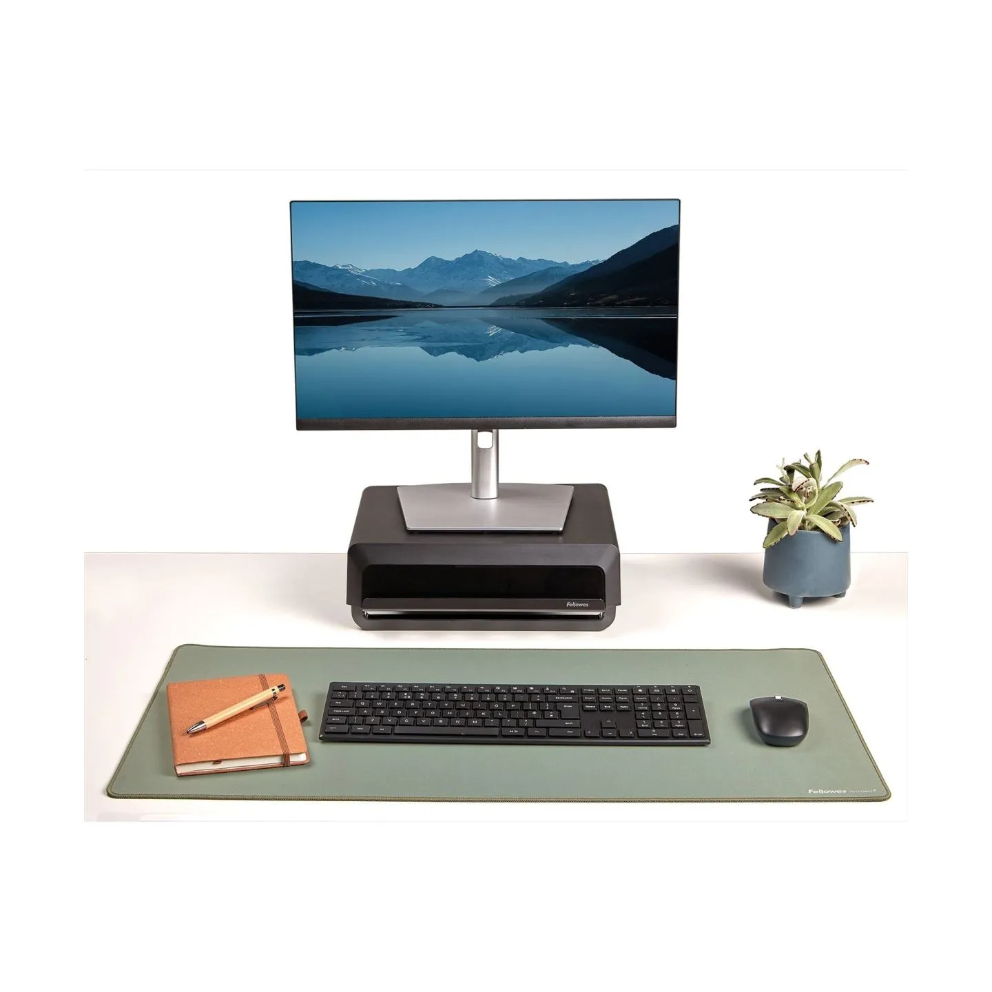 Fellowes Desk Mat | Breyta | 800 x 400 x 2.5 mm | Sage