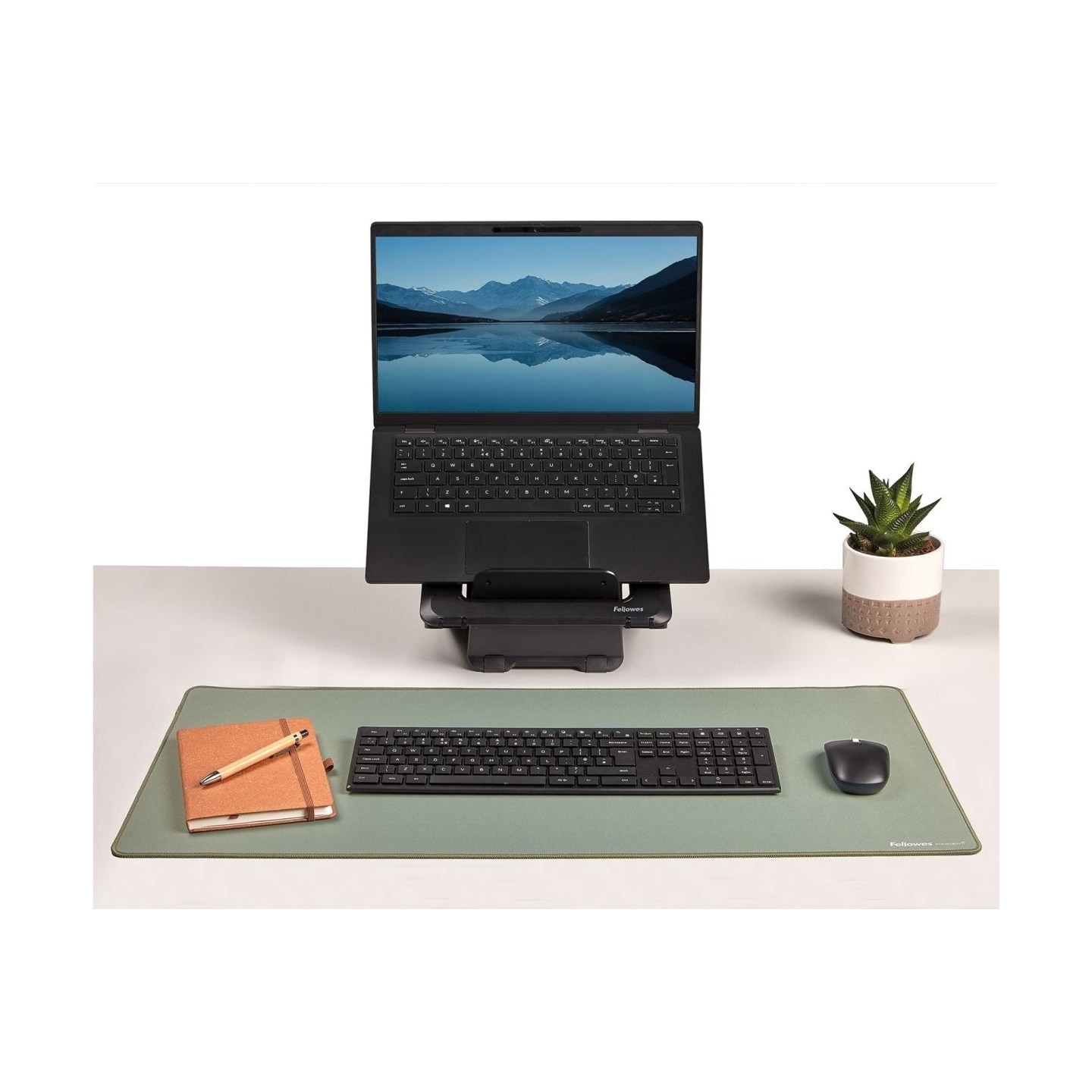 Fellowes Desk Mat | Breyta | 800 x 400 x 2.5 mm | Sage