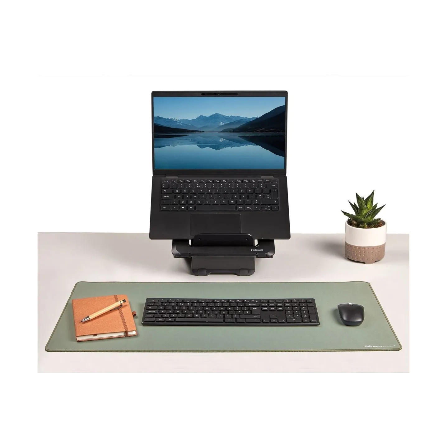 Fellowes Desk Mat | Breyta | 800 x 400 x 2.5 mm | Sage