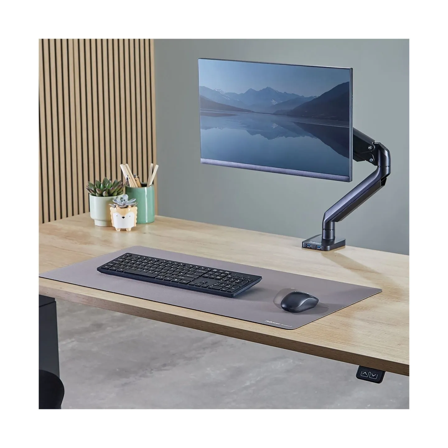 Fellowes Desk Mat | Breyta | 800 x 400 x 2.5 mm | Grey