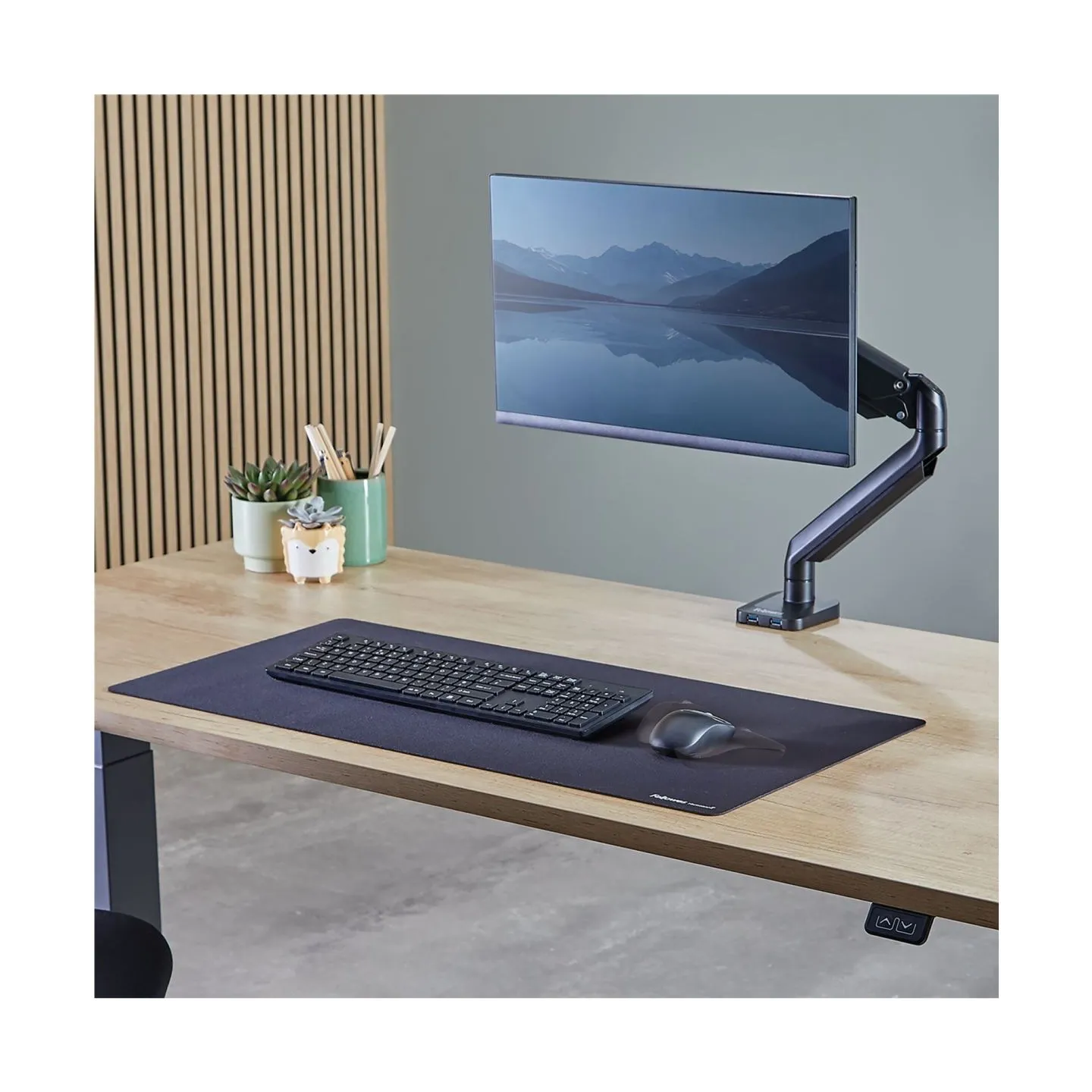 Fellowes Desk Mat | Breyta | 800 x 400 x 2.5 mm | Black